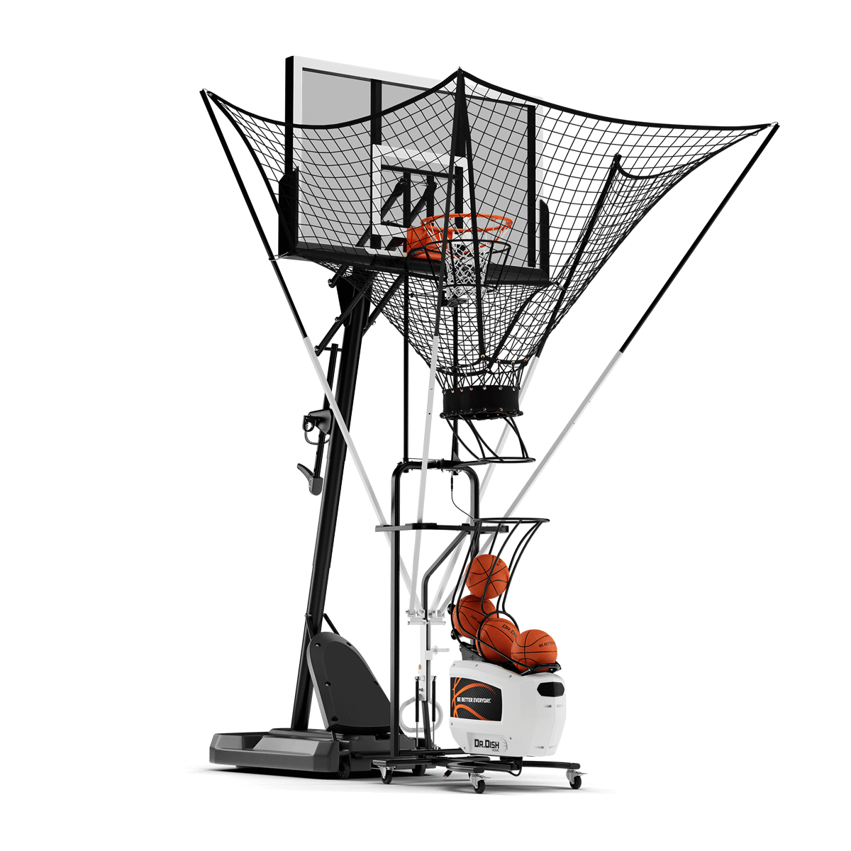 Dr. Dish Home with Basketball Hoop